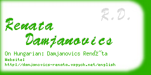 renata damjanovics business card